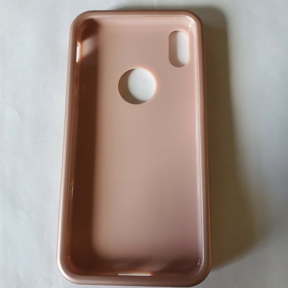 iphone XS Max 6.5 Case Rose Gold and Pink  Rubber - Picture 3 of 6